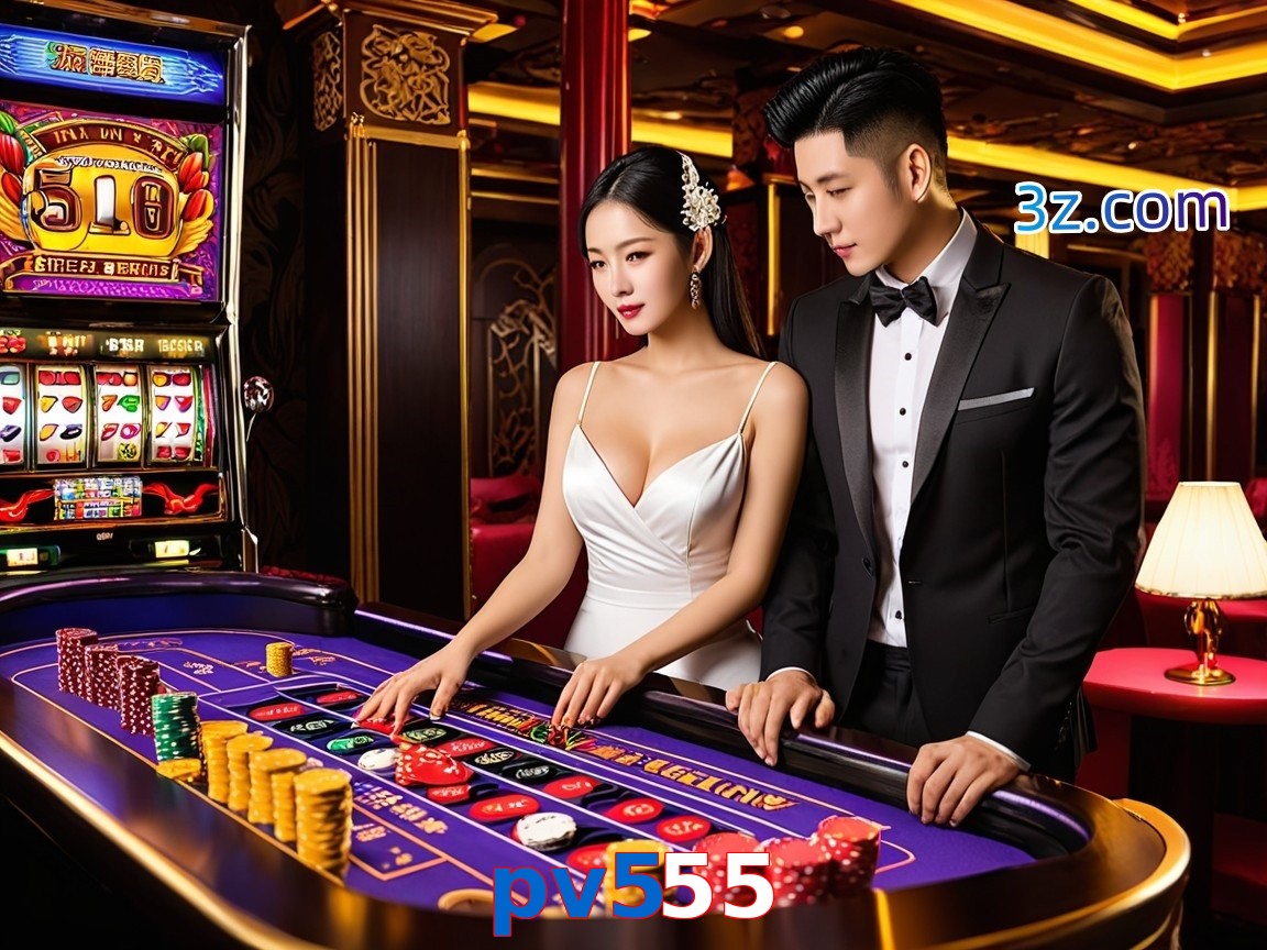 pv555 cassino online com mesa de blackjack e dealer